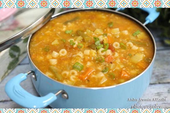 طريقة-عمل-شوربة-المنستروني طريقة عمل شوربة المنستروني