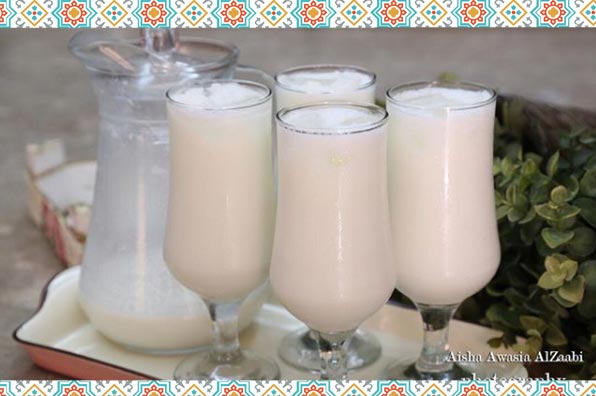 عصير جوز الهند بالحليب البارد و اللذيذ | عصير جوز الهند المبشور
