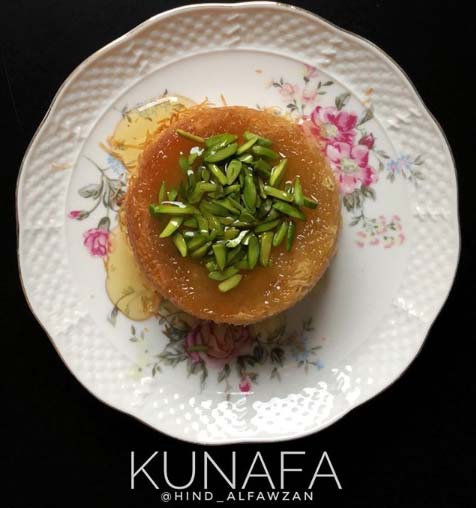 كنافه-محشيه-بالقشطه-والجبن-لذيذة-و-سهلة طريقة عمل كنافة بالمهلبية