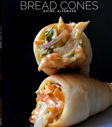 فطاير اقماع الدجاج بالجبن بحشوة لذيذة و سهلة