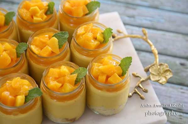 حلى عشاء بارد كاسات