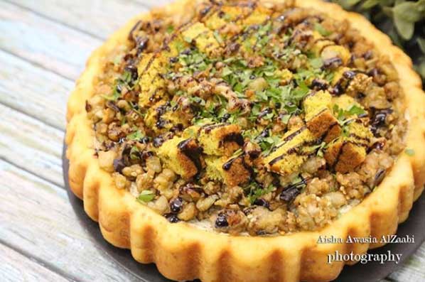 فطيرة-اللبنة-بالزعتر-التركية-اللذيذة فطيرة اللبنة بالزعتر التركية اللذيذة