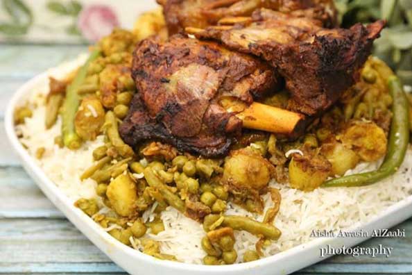 فخدة-ضاني-في-الفرن-مع-الأرز-البسمتي فخدة ضاني في الفرن مع الأرز البسمتي