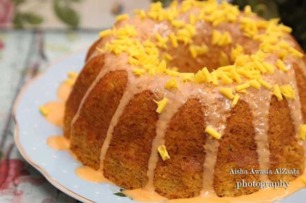 كيكة-البرتقال-بدون-بيض كيكة البرتقال بدون بيض