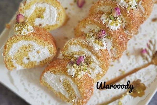 سويسرول-الكريمة طريقه عمل السويسرول بالكريمة