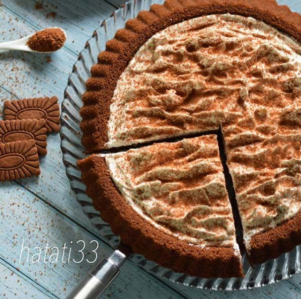 طريقة عمل تارت بسكويت الجوزاء بالنسكافيه