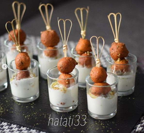 مقبلات الحمص باللبن الزبادي