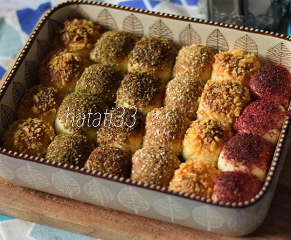 كرات-محشية-بالجبن طريقة عمل كرات الجبن بالزعتر