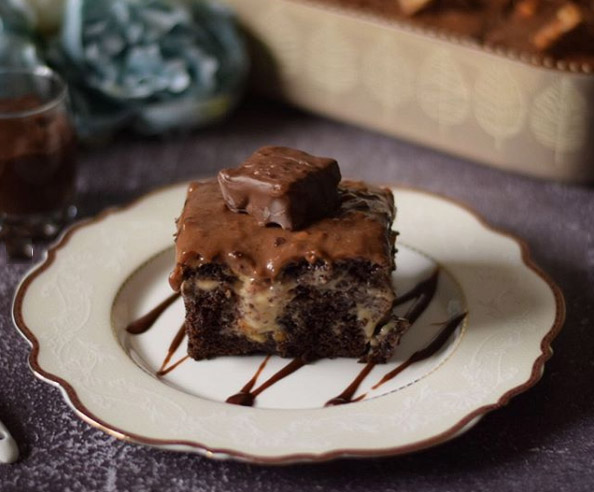 كيكة-زبدة-الفول-السوداني طريقة كيكة البينت بتر