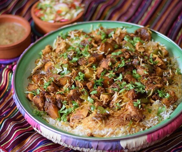 طريقة عمل مقلوبة البطاطا بالدجاج