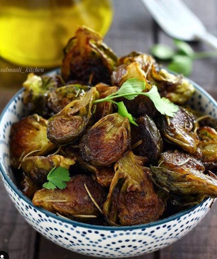 طريقة طهي كرنب بروكسل بخل البلسمك