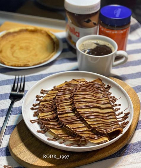 طريقة عمل الكريب الحلو بالشوكولاتة