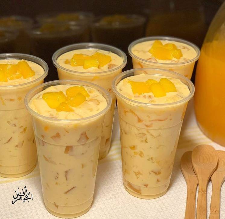 طريقة عمل حلى المانجو البارد طريقة عمل حلى المانجو البارد