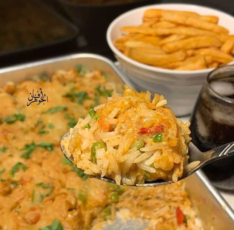طريقة عمل صينية الأرز بالدجاج