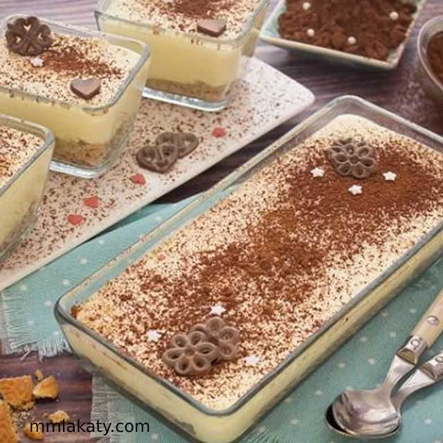 كيكة الحليب المحموس والبسكوت (1) كيكة الحليب المحموس والبسكوت