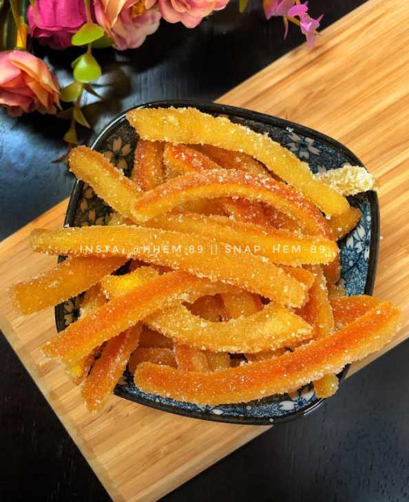 طريقة عمل سكاكر للأطفال من قشور البرتقال