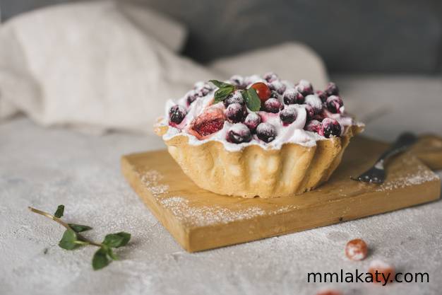 تارت الرمان (1) تارت البسكوت والحليب المحموس