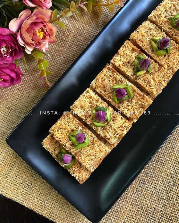 طريقة عمل كنافة محشية