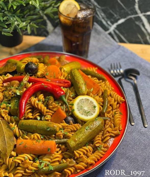 طريقة عمل باستا الخضار