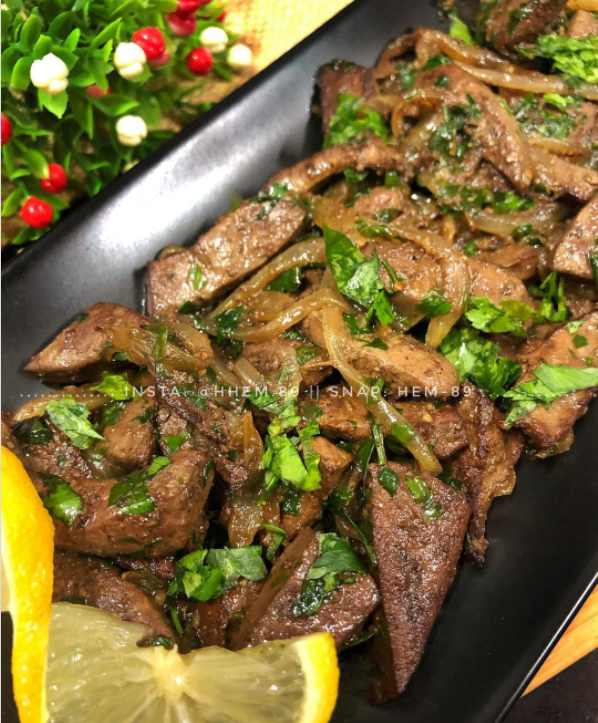 طريقة عمل كبدة بدبس الرمان