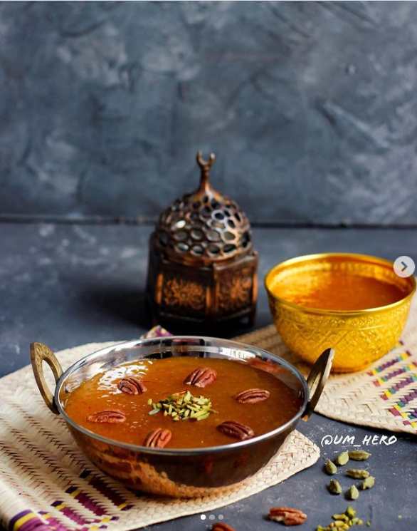 طريقة عمل مهلبية الساقو بشراب الورد