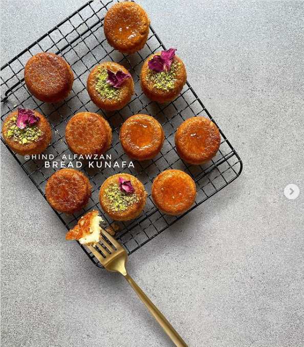 كنافة الخبز كنافة الخبز المطحون