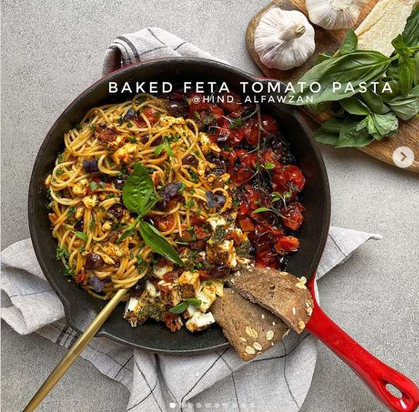 طريقة عمل مكرونة بجبنة الفيتا