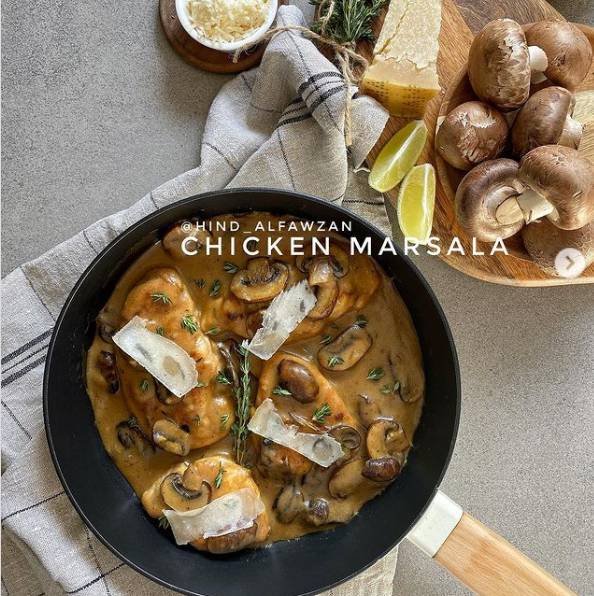 طريقة عمل دجاج مارسالا