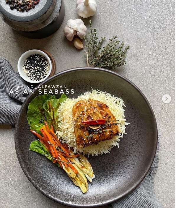 سمك فيليه القاروص بالفرن