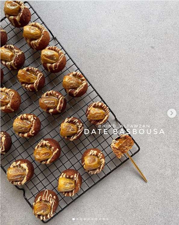 طريقة عمل بسبوسة بالتمر