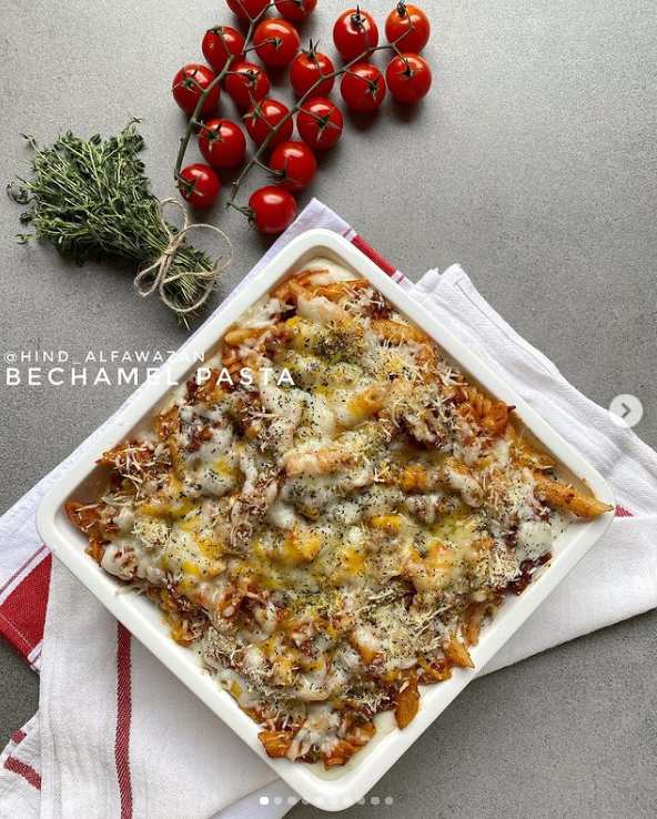 طريقة عمل مكرونة بشاميل