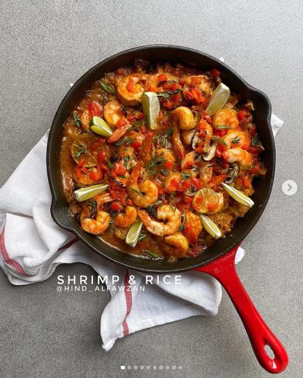 طريقة عمل أرز بالروبيان