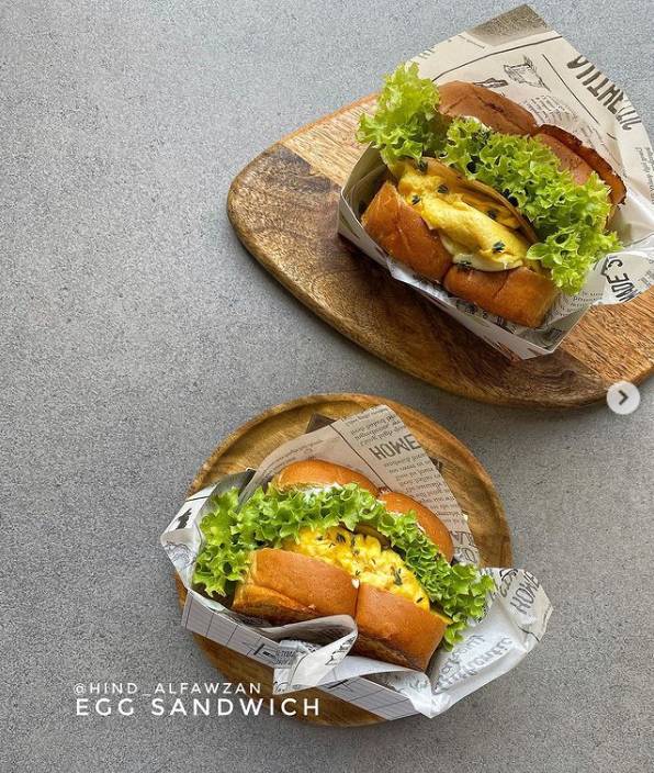 ساندوتش بيض بالبريوش