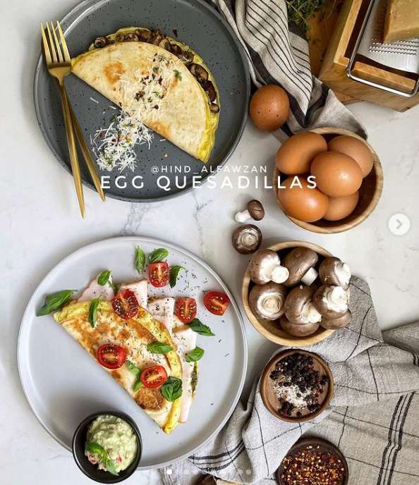 كساديا البيض طريقة عمل كساديا البيض