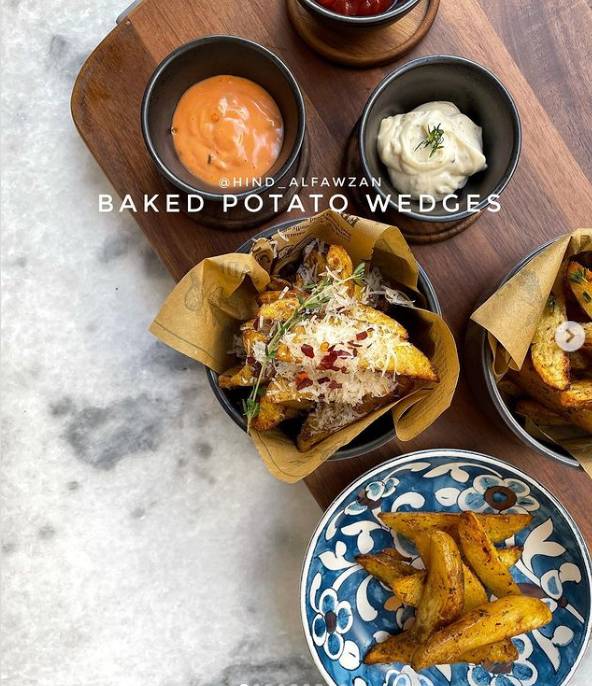 بطاطس ودجز بالقلاية الهوائية