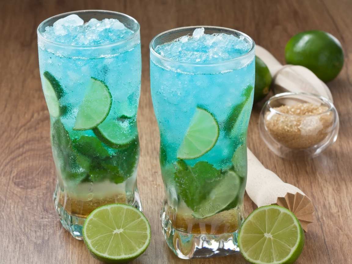 الموهيتو بدون توت طريقة الموهيتو الازرق بدون توت