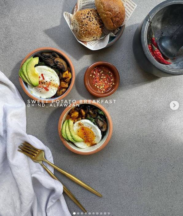 بيض بالبطاطا الحلوة