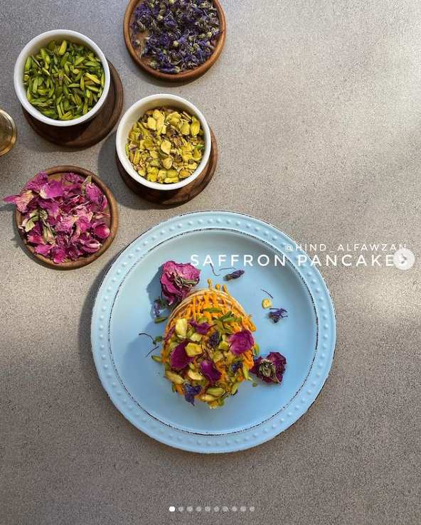 بان كيك زعفران بان كيك الزعفران