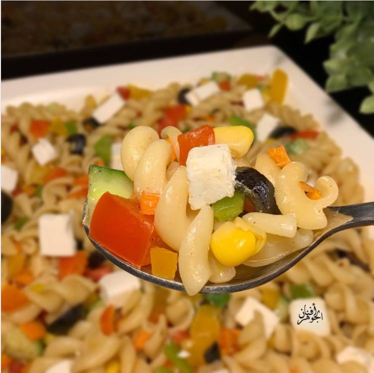 سلطة مكرونة طريقة عمل سلطة المكرونة بالخضروات