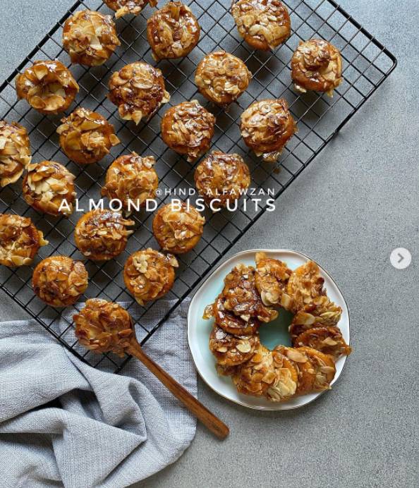 طريقة عمل بسكويت اللوز