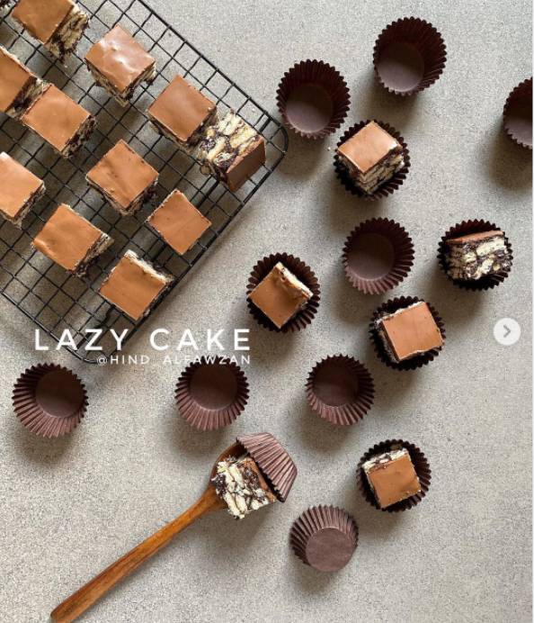 طريقة عمل ليزي كيك بالبسكوت