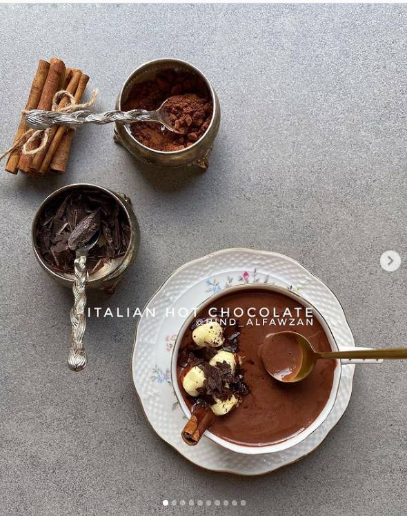 عمل الشوكولاتة الساخنة