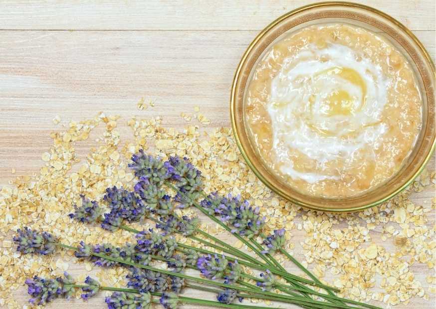 ماسك الزبادي والشوفان ماسك الزبادي والشوفان