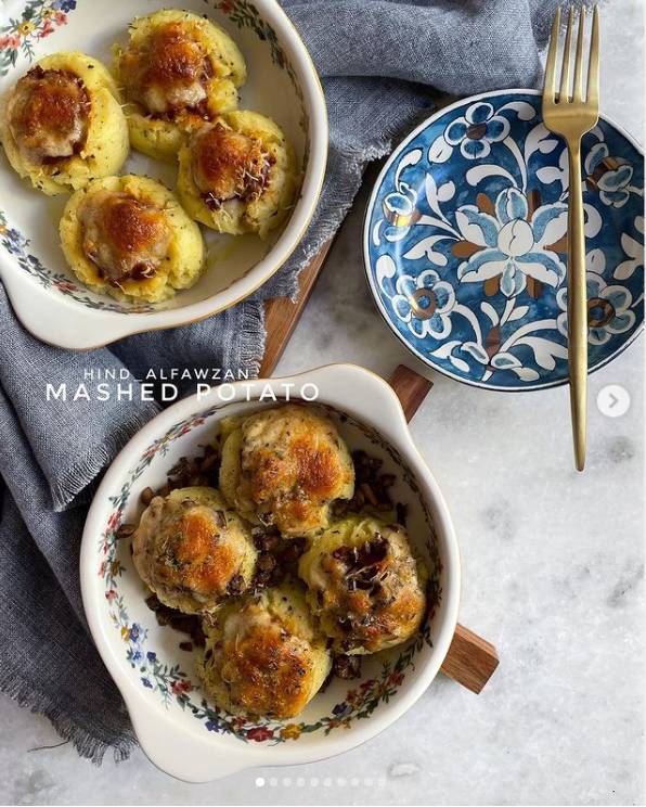 بطاطس مهروسة باللحمة المفرومة