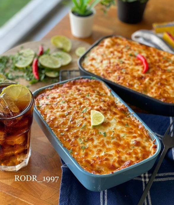 صينية بطاطس بالكريمة