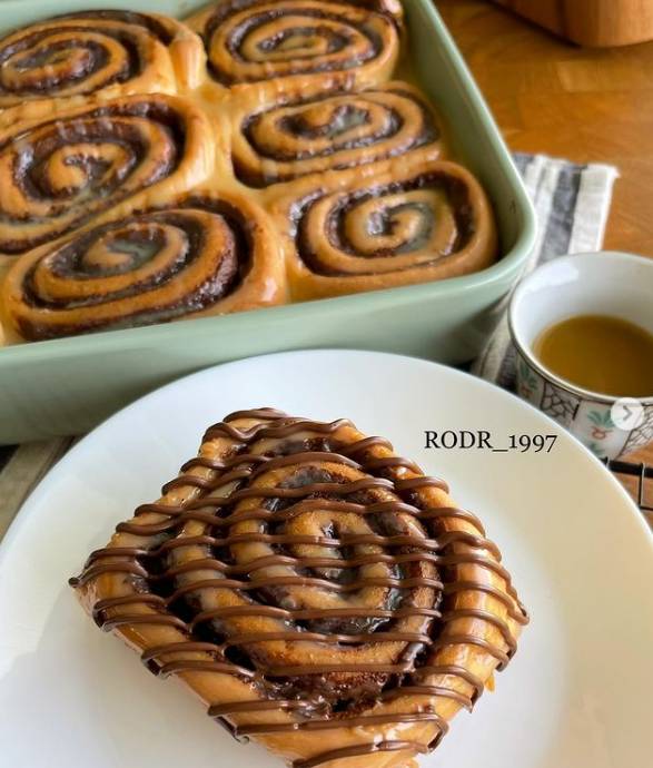 طريقة عمل سينابون بالنوتيلا