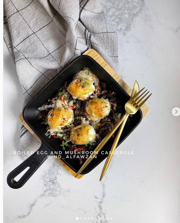 بيض مسلوق بالفطر طريقة عمل بيض مسلوق بالفطر