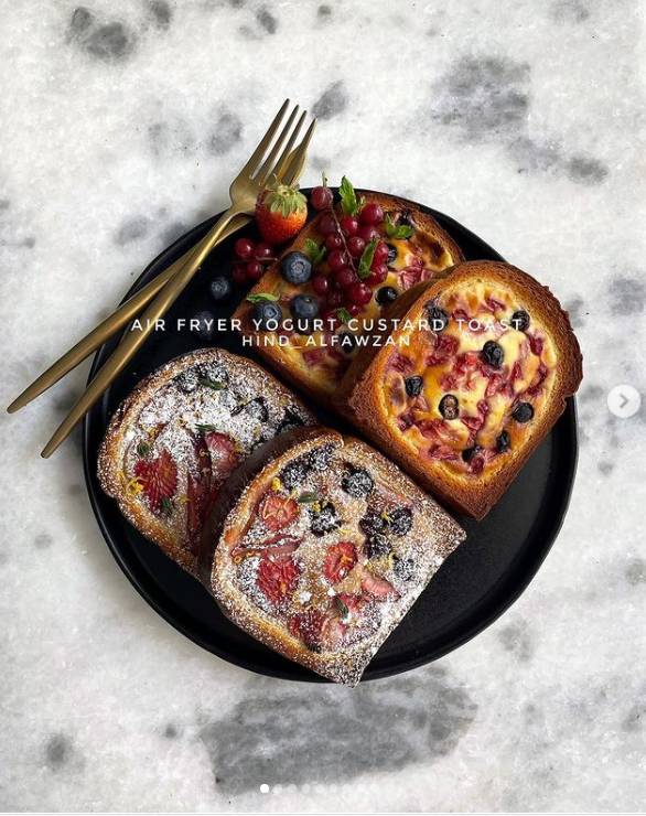 كاسترد التوست المحمص