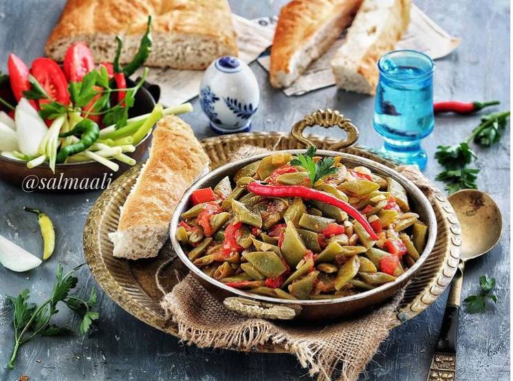 اللوبيا الخضراء بالزيت