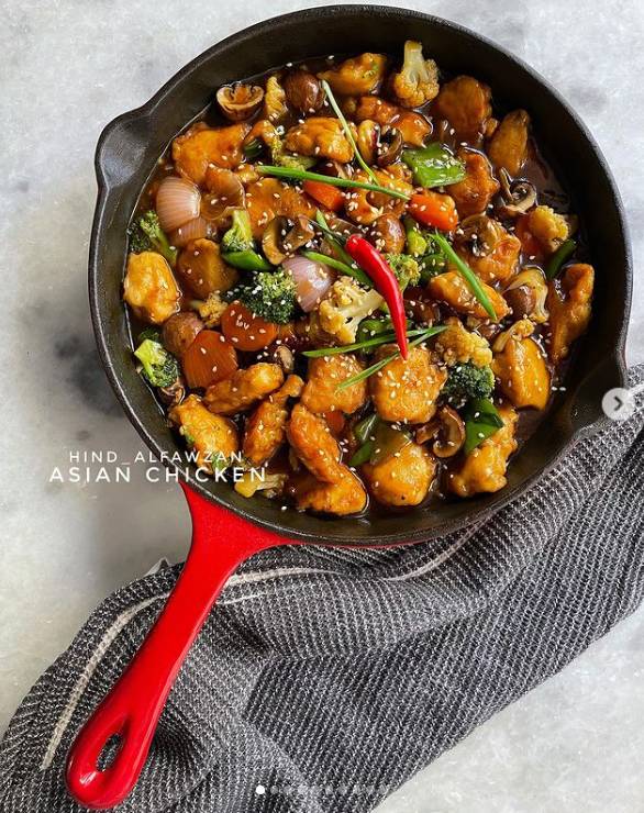 طريقة عمل دجاج آسيوي